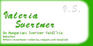 valeria svertner business card